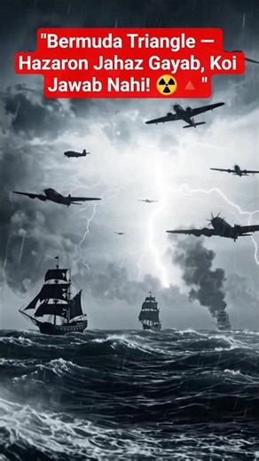 "Bermuda Triangle — Hazaron Jahaz Gayab, Koi Jawab Nahi! ☢️🔺" #BermudaTriangle #mystery #HindiShorts
