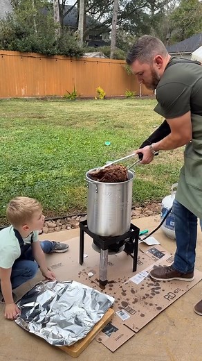 22K views · 423 reactions | Cooking with Weston: Deep-fried prime rib for dinner! #cook #fried #primerib #diy #food | Taylor Odlozil | Facebook