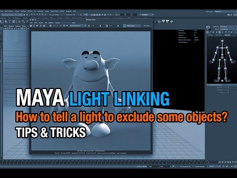 Light Linking - Exclude Objects (Maya Tutorial)