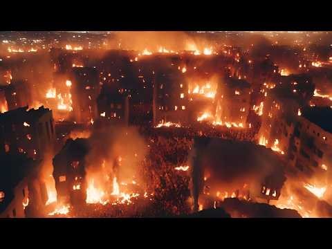 Hell on Earth! A sudden fire engulfed a high-rise building in central Beijing