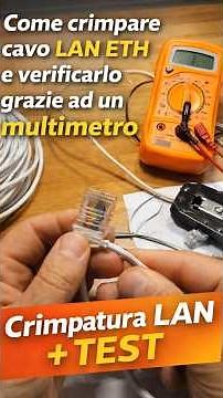 How to crimp an Ethernet cable + test with multimeter (easy and fast)