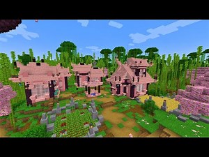Minecraft 1.20 Cherry Blossom Village