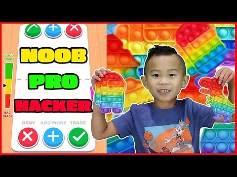 Pop IT Fidget Toy Trading DIY and Gameplay!