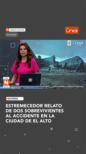 #Nacional | Dos sobrevivientes de la tragedia en El Alto, cuentan que se salvaron de milagro. Ellos se encontraban en la cabina de una camión de alto tonelaje, quedaron atriccionados y fueron rescatados. ▶️ Más información en www.reduno.com.bo 🔗 Más información en @redunobo, link en bio #RedUno #Notivisión #RedUnoDigital #bolivia | Red Uno de Bolivia