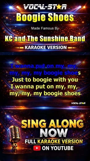 KC and The Sunshine Band - Boogie Shoes (Karaoke Studio Version) #singalong #karaoke #vocalstar