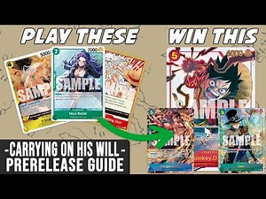How To Win OP13 Prerelease - One Piece TCG
