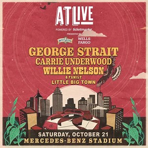 4.6K views · 1.4K reactions | Don't miss George Strait, Carrie Underwood, Willie Nelson & Family, and Little Big Town at ATLive on Saturday, October 21! 鸞 Tickets on sale now. | George Strait | Facebook