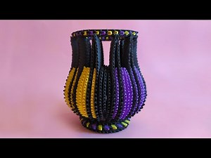 How to make a 3D origami Vase