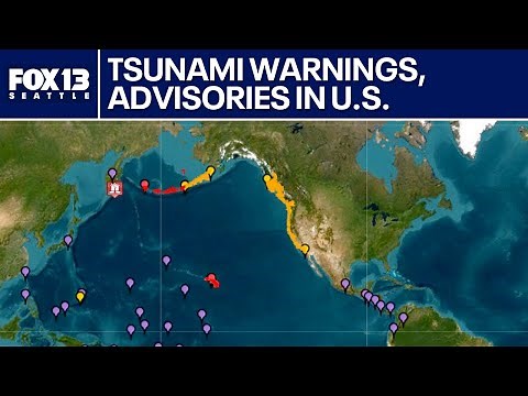 Tsunami Advisory for WA coast, Warning for Hawaii after 8.8 M earthquake