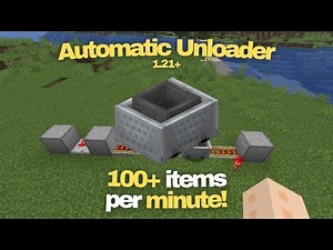 Most Efficient HOPPER MINECART UNLOADER Tutorial For Minecraft 1.21+