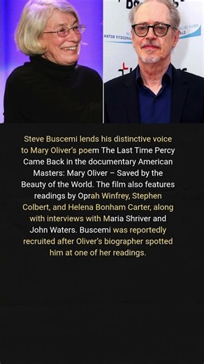 Steve Buscemi Brings Mary Oliver’s Poetry to Life in New American Masters Film