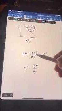Dedução da altura do triângulo equilátero #matematica