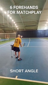 Here are 6 forehands you will need at some point in matchplay. Practice till you can make all 6. #tennisforehand #tennismatch #tennisvideo #tenniscoaching #tennisplayers | Tennis