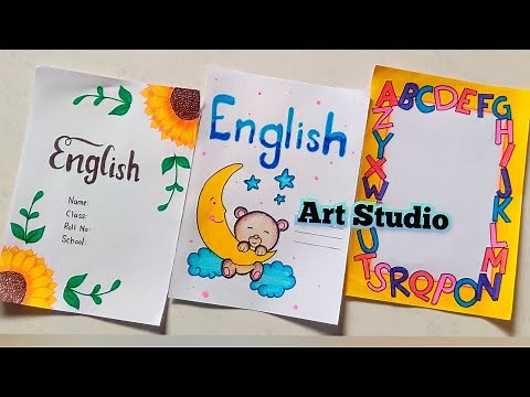 English Project Front Page Design | Project Work Designs | English Front Page/File decoration Ideas