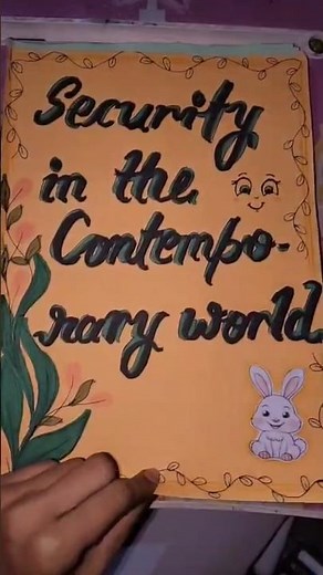 Class 12th Political Science Project File on Security in the contemporary world #g #draftpolicy #apm