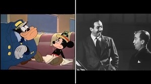 Mickey Mouse animation side-by-side with sound effects.
