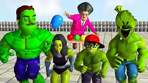 3.6M views · 41K reactions | NickHulk Win, She Hulk and Ice Scream 4 with Miss T Egg Games - Scary Teacher 3D Version Mods Hulk | Potência Segurança Eletrônica | Facebook