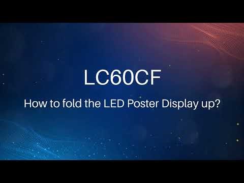LC60CF How to Fold LED Poster Display | Step-by-Step Easy Operation 💡