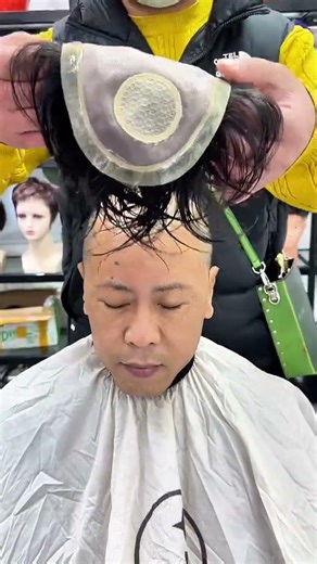 Does this hairstyle look better than a bald head?😄#Tóc Giả Nam #Tóc Giả#メンズウィッグ #ウィッグ