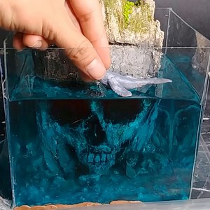 2M views · 8K shares | An awesome DIY scary skull island made out of foam and plaster suspended in epoxy resin. Music is "Miss Me With That" by DJ Denz The Rooster. | Art Inspirations | Facebook