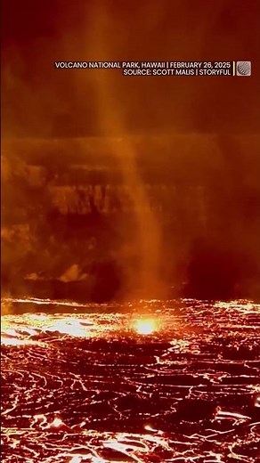 CAUGHT ON CAMERA: Stunning 'Lavanado' Forms Over Hawaii's Kilauea Volcano