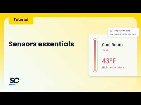 Sensors essentials | 24/7 monitoring, instant alerts