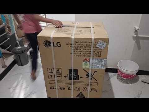 LG front load washing machine 8 kg installation😛and demo😅 LG top load washing machine demo
