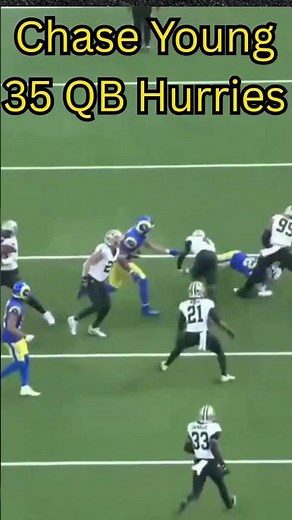 Chase Young Dominates on Saints Defense🔥 #Saints #nfl #defense