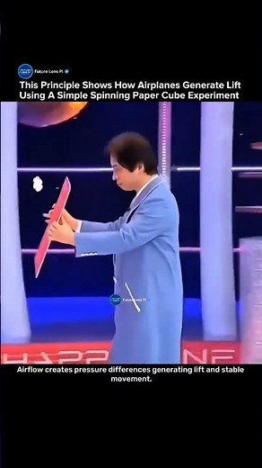 This Simple Paper Cube Explains How Airplanes Actually Fly #aerodynamics #aviation #experiment