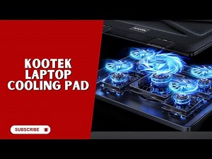 Kootek Laptop Cooling Pad Review | 5-Fan Adjustable Cooler (12–17")