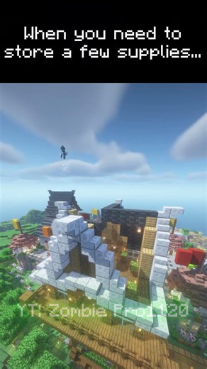 How to Build a STORAGE TOWER in Minecraft Hardcore!