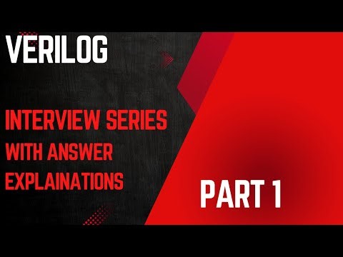 Top Verilog Interview Questions & Answers Explained | Part 1 | Crack VLSI Interviews Easily!