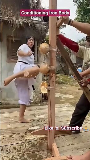 Conditioning Iron Body #kungfu #martialarts #bodyconditioning #ironfist #ironleg #karate #respect