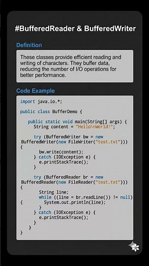 BufferedReader & BufferedWriter