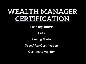 How to become Certified Wealth Manager?| NISM & CRISIL Certification