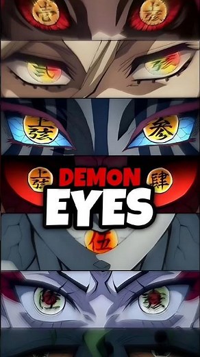 You Know What Was Write In Demons Eyes || In Demon Slayer 🔥 #shorts #anime #demonslayer