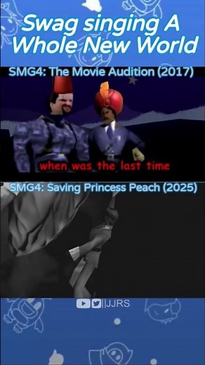 Swag singing A Whole New World (2017/2025) || SMG4 Moments