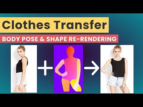 Transfer clothes between photos using AI. From a single image!