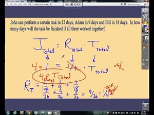 Working Together Math Problems