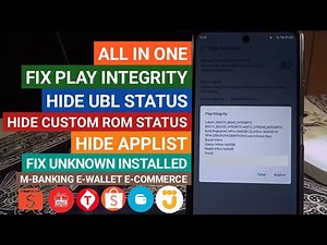 Complete Tutorial! Fix Play Store Integrity, Hide UBL/Root/Custom ROM, and even Lsposed and Hide ...