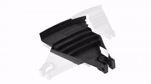 Plastic Brush Cutter Guard, Trimmer Cover, Weed Eater Replacement Guard, Tring Grass Trimmer Guard Proctection Cover Replacement for 25mm Weed Eater, Black