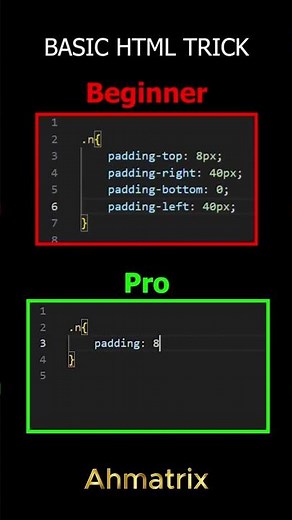 HTML CSS Padding Trick 😱 | 1 Line Me Perfect Spacing | CSS Padding Hack #shorts#youtubeshorts #html