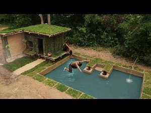 Build Largest Underground Swimming Pool And Roof Grass House