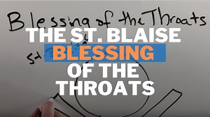 On or near the Feast of St. Blaise, Catholic Churches provide the Blessing of the Throats after Mass. We actually don't know a lot about the life of St. Blaise, but according to most accounts, he was a doctor before he became a priest and bishop. According to one story, he came across a boy who was choking on a fishbone. The boy nearly died, but St. Blaise miraculously healed him. For this reason, churches offer a Blessing of the Throats in honor of St. Blaise. This blessing includes two giant c