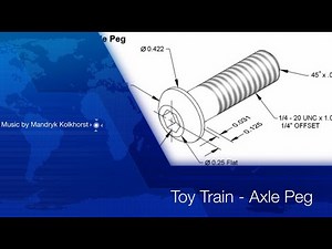 Toy Train - Axle Peg - Onshape