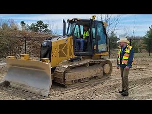 CAT D3 Dozer Grading While Using CAT Steer Assist