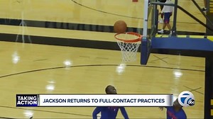 2.1K views · 11 reactions | Big step for Reggie Jackson today. The Pistons point guard returned to full-contact, five-on-five practice for the first time since December. | Brad Galli WXYZ | Facebook