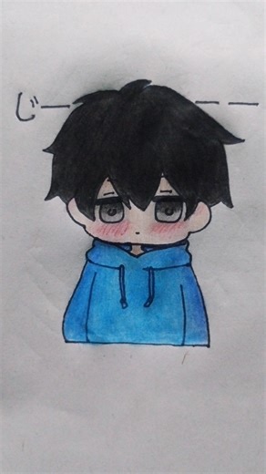Anime boy chibi drawing tutorial 😲😇 #shorts #art #tutorial #drawing