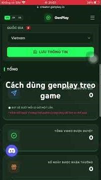 Cách dùng genplay để treo game