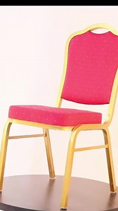 Factory Cheap Stackable Commercial Hall Hotel Gold Black Metal Party Banquet Event Chair
